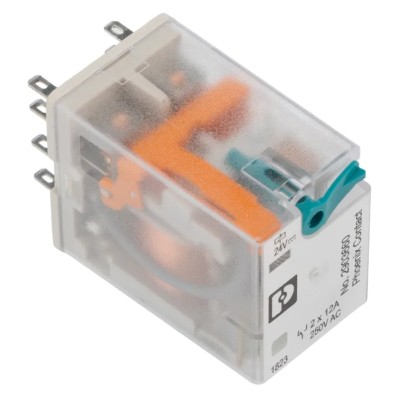 PHOENIX CONTACT PCB Relay 24V DC Coil 5mA Switching Current DPDT 2903660