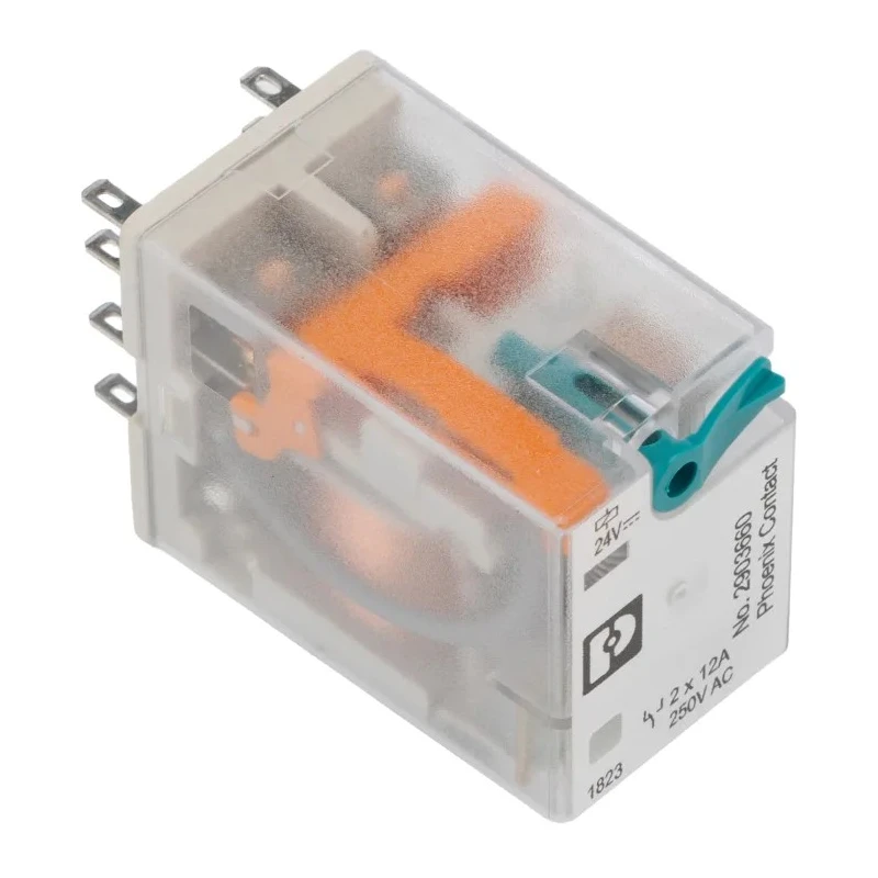 PHOENIX CONTACT PCB Relay 24V DC Coil 5mA Switching Current DPDT 2903660