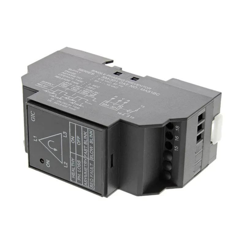 GIC Monitoring Relay 3 Phase 415 V AC Monitor Range SPDT DIN Rail Mount MA51BC