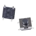 Omron Black Tactile Switch Plunger 1.7 mm SPST 50mA 24 V dc Surface Mount B3FS-1010P