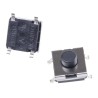 Omron Black Tactile Switch Plunger 1.7 mm SPST 50mA 24 V dc Surface Mount B3FS-1010P