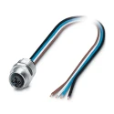 Phoenix Contact Female 4 Way Straight to 4 Way Unterminated Sensor Actuator Cable 0.5 m 1424138