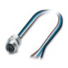 Phoenix Contact Female 4 Way Straight to 4 Way Unterminated Sensor Actuator Cable 0.5 m 1424138