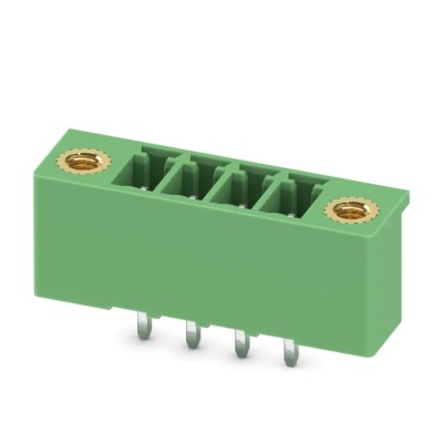 Phoenix Contact MCV 1.5/4-GF-3.5-LR Series Pluggable Terminal Block, 4-Contact, 3.5 mm Pitch, 250V, 8A, Polyamide 1818012