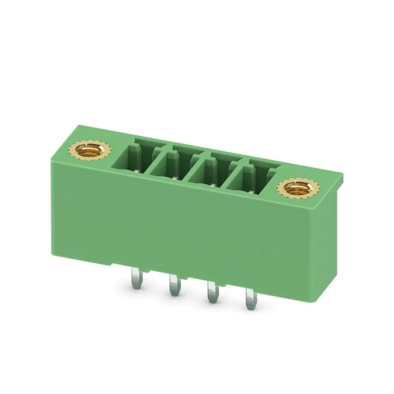 Phoenix Contact MCV 1.5/4-GF-3.5-LR Series Pluggable Terminal Block, 4-Contact, 3.5 mm Pitch, 250V, 8A, Polyamide 1818012