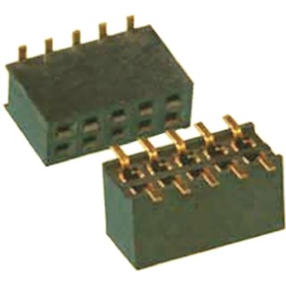 Amphenol Communications Solutions Minitek Series 12-Contact 2 Row 1.27 mm Pitch Straight Surface PCB 20021321-00012C4LF