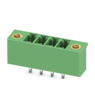 Phoenix Contact MCV 1.5/4-GF-3.81-LR Series Pluggable Terminal Block, 4-Contact, 3.81 mm Pitch, 8A Current 1818203