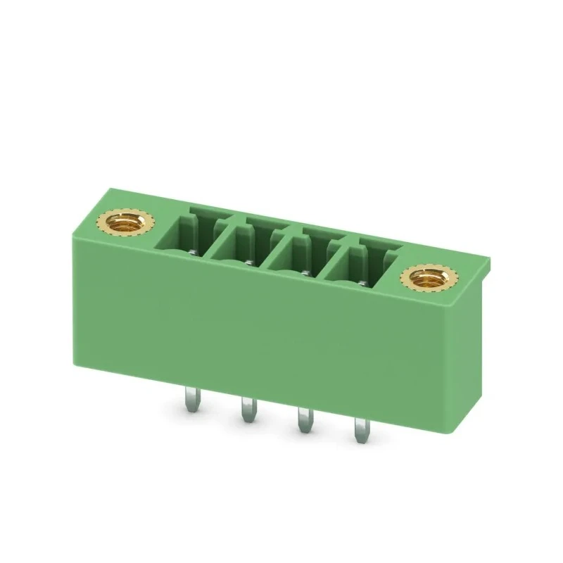 Phoenix Contact MCV 1.5/4-GF-3.81-LR Series Pluggable Terminal Block, 4-Contact, 3.81 mm Pitch, 8A Current 1818203