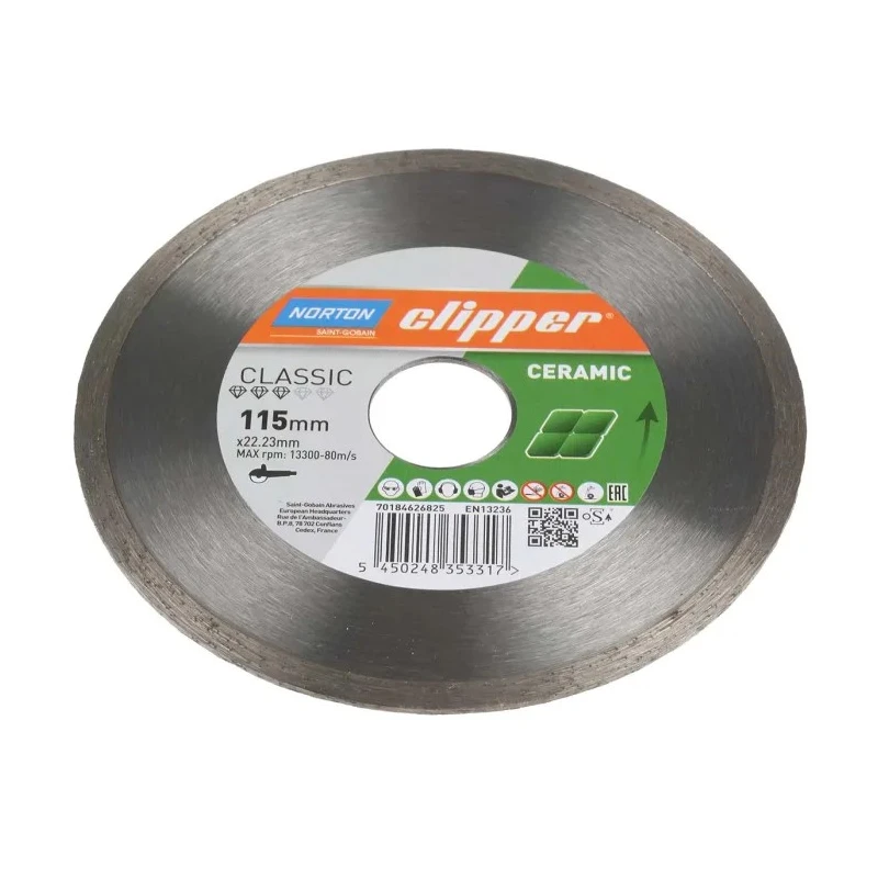 Norton Aluminium Oxide Abrasive Disc 115 mm Diameter x 1.2 mm Thickness Coarse Grade 70184626825