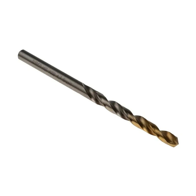 Dormer High Speed Steel Titanium Nitride Coated Drill Bit Set 4 Flutes 4.7mm Shank, 80mm Overall Length, 5 Pieces A0024.7