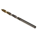 Dormer High Speed Steel Titanium Nitride Coated Drill Bit Set 4 Flutes 4.7mm Shank, 80mm Overall Length, 5 Pieces A0024.7