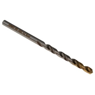 Dormer High Speed Steel Titanium Nitride Coated Jobber Drill Bit, 4mm Shank Size, 75mm Overall Length A0024.0
