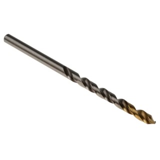 Dormer High Speed Steel Tin 3.9mm Shank Diameter, 75mm Overall Length, Titanium Nitride Coated Drill Bit Set A0023.9