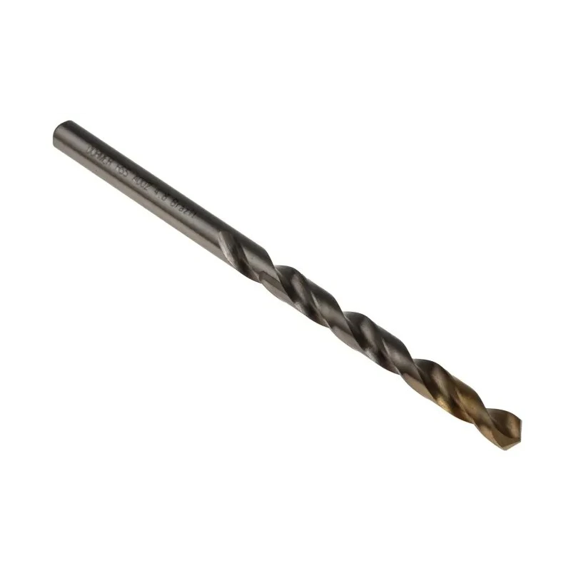 Dormer High Speed Steel Titanium Nitride Coated Industrial Drill Bit Set 4 Flutes 4.8mm Shank 86mm Overall Length 5 A0024.8