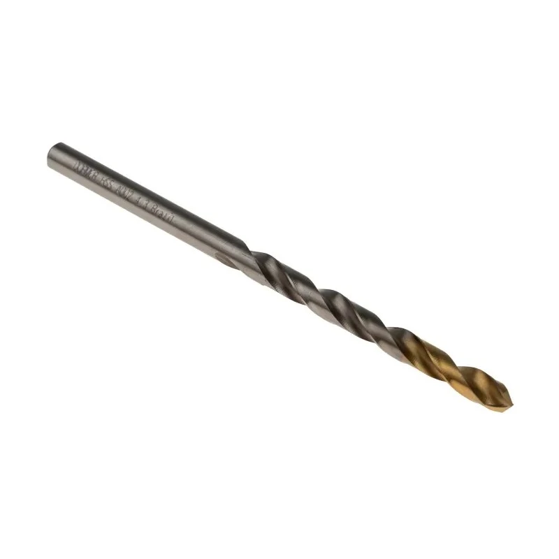 Dormer High Speed Steel Titanium Nitride Coated Drill Bit 4 Flutes 80mm Overall Length 4.3mm Shank A0024.3