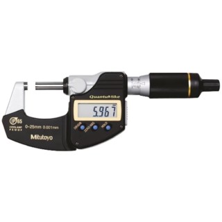 Mitutoyo Special Micrometre 0 to 25 mm, ±1 μm Accuracy, 0.001 mm Resolution, IP65 Coolant Proof Model 293-140-30