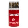 Dormer 19-Piece Multi-Material High Speed Steel Titanium Nitride Coated Twist Drill Bit Set 1 mm to 10 mm A094419