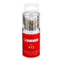 Dormer 13-Piece Multi-Material High Speed Steel Tin Twist Drill Bit Set, 1.5 mm to 6.5 mm A094413