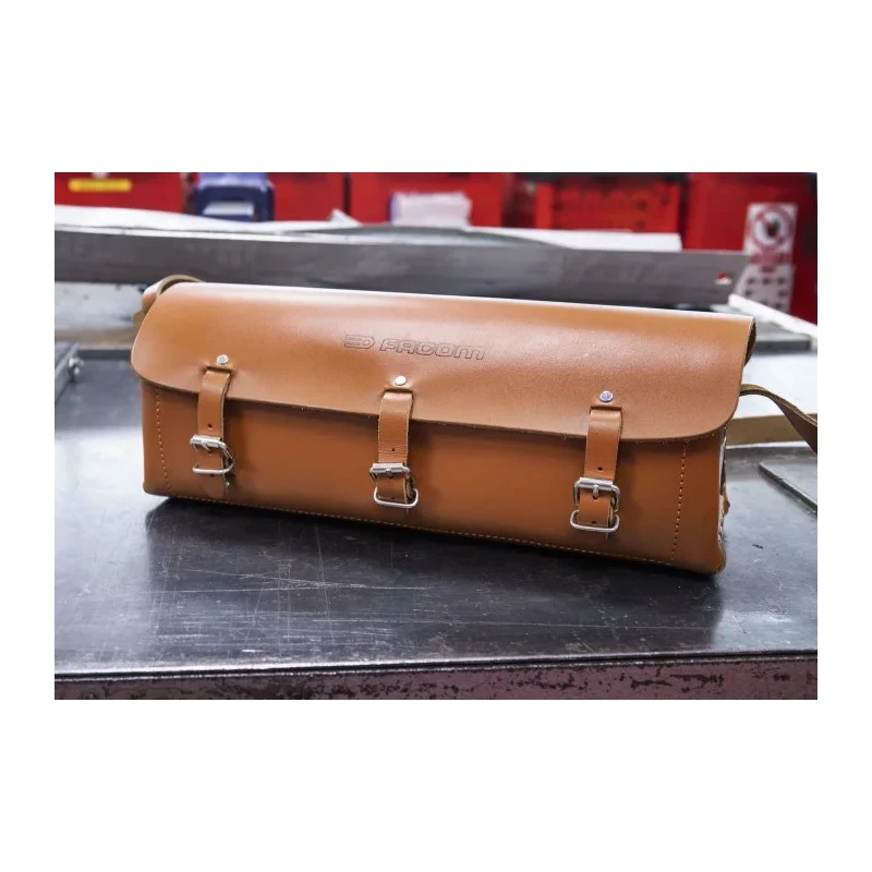 Facom Leather Tool Bag with Shoulder Strap 405mm x 145mm x 125mm 703232