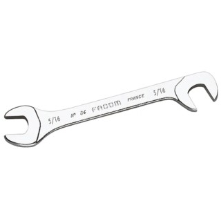Facom Double Ended Open Spanner Imperial 1/4 in Size Chrome Finish 80mm Length 34.1/4