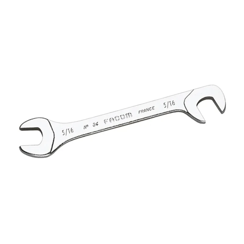 Facom Double Ended Open Spanner Imperial 1/4 in Size Chrome Finish 80mm Length 34.1/4