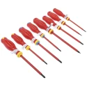 Facom Pozidriv Phillips Slotted Insulated Screwdriver Set 8-Piece 1000V MOD.AT1VE
