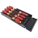 Facom Pozidriv Phillips Slotted Insulated Screwdriver Set 8-Piece 1000V MOD.AT1VE