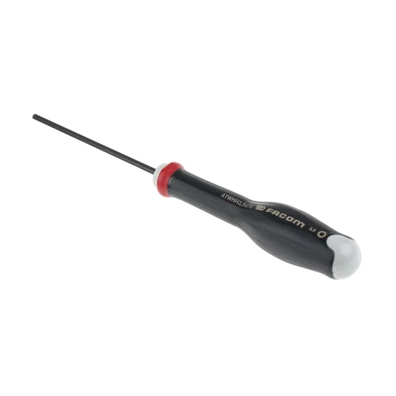 Facom Hexagon Standard Screwdriver 2.5 mm Tip 75 mm Blade 169 mm Overall ATWHH2.5X75