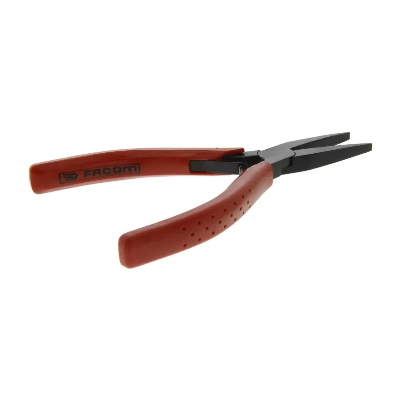 Facom 1-Piece Flat Nose Plier, Matt Burnished Finish, 130mm Length, 33mm Jaw Width 421