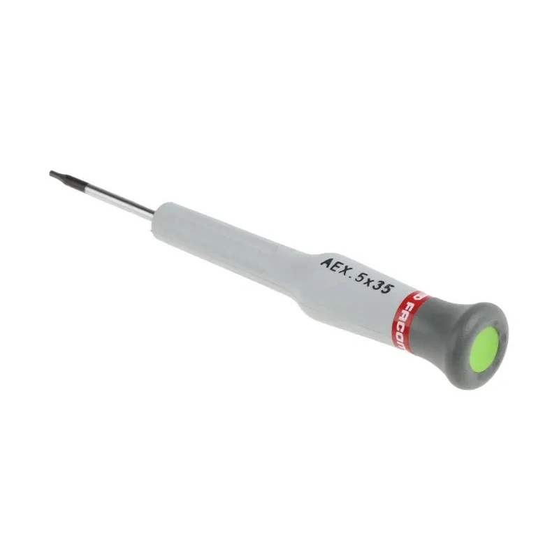 Facom Precision Screwdriver T5 Tip 35 mm Blade 117 mm Overall AEX.5X35