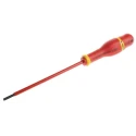 Facom Insulated Screwdriver with 150 mm Blade, VDE/1000V Approved, 260mm Overall Length AT4X150VE