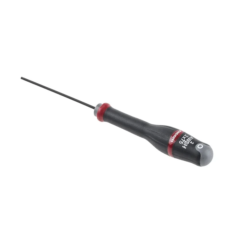Facom Insulated Standard Screwdriver with 2 mm Tip, 75 mm Blade Length, Bi-Metal Handle, Ergonomic Grip ATWSH2X75