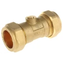 Reliance Water Controls Brass Compression Ball Valve Compression Connections BS 864 1 Bar 85°C Maximum Operating BVAL201003