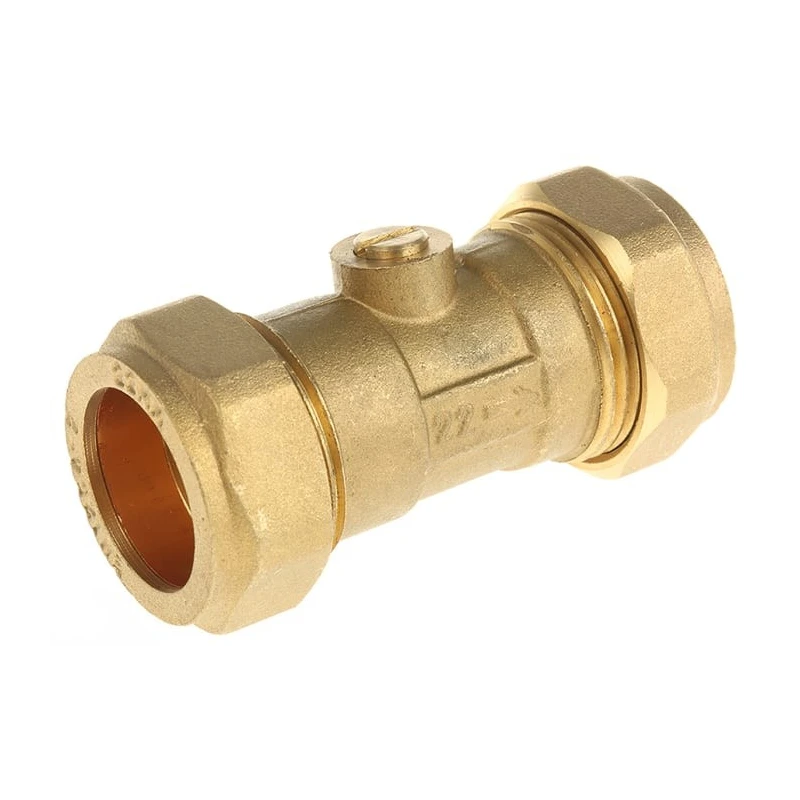 Reliance Water Controls Brass Compression Ball Valve Compression Connections BS 864 1 Bar 85°C Maximum Operating BVAL201003
