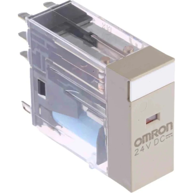 Omron PCB Power Relay, DPDT Contact Configuration, 24V DC Coil Voltage, 5A Switching Current, Silver Alloy G2R-2-S 24VDC (S)
