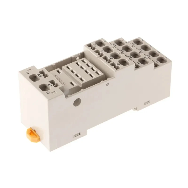 Omron 14 Way 250V AC DIN Rail Relay Socket with Screw Terminal for MY4 and MY2 Series PYF14S