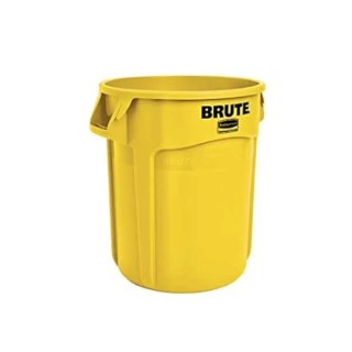 Rubbermaid Commercial Products Polyethylene Waste Bin 75L Yellow FG262000YEL