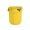 Rubbermaid Commercial Products Polyethylene Waste Bin 75L Yellow FG262000YEL