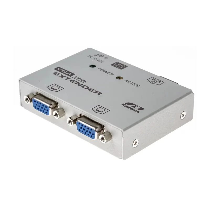NewLink 2 Port VGA over Catx Cat5e/Cat6/Cat6a Extender Pair 150m 1280 x 800 Pixel Maximum Resolution KVM-VGAXT