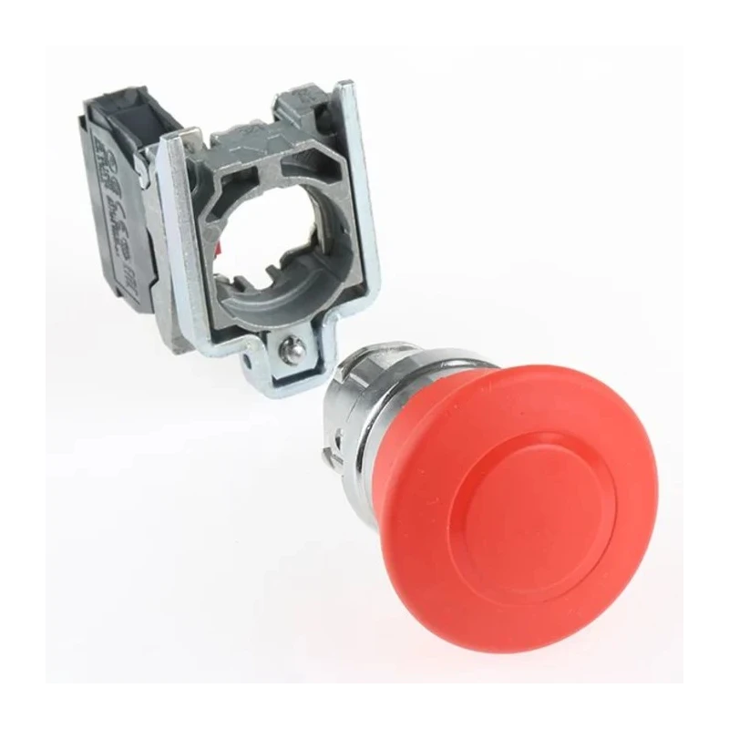 Schneider Electric Harmony Series Pull Release Emergency Stop Push Button Panel Mount 22mm Cutout 1 NC XB4BT842