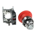 Schneider Electric Harmony Series Pull Release Emergency Stop Push Button Panel Mount 22mm Cutout 1 NC XB4BT842