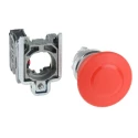 Schneider Electric Harmony Series Pull Release Emergency Stop Push Button Panel Mount 22mm Cutout 1 NC XB4BT842