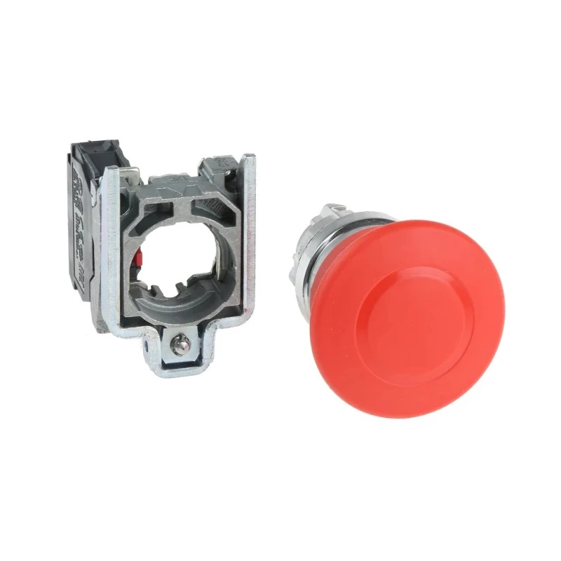 Schneider Electric Harmony Series Pull Release Emergency Stop Push Button Panel Mount 22mm Cutout 1 NC XB4BT842