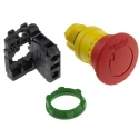 Schneider Electric Harmony Series Twist Release Emergency Stop Push Button Panel Mount 22mm Cutout 1 NC IP67 IP69 XB5AS8442