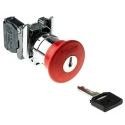 Schneider Electric Harmony Series Key Release Emergency Stop Push Button Panel Mount 22mm Cutout 1NC IP66 IP67 XB4BS9442