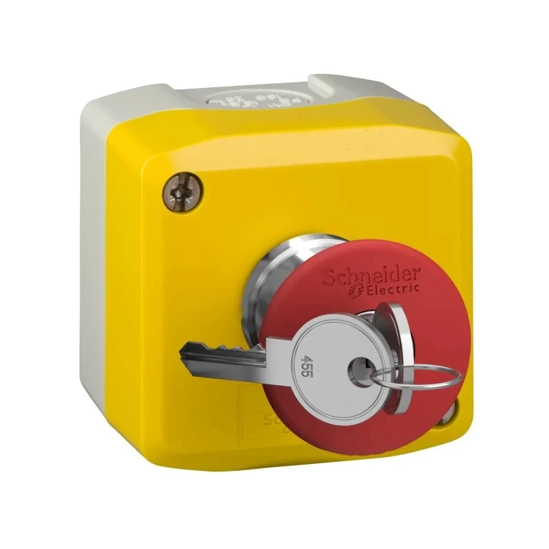 Schneider Electric Harmony Series Key Release Emergency Stop Push Button, Surface Mount, 1 NC, IP69K, IP67, IP66 XALK188
