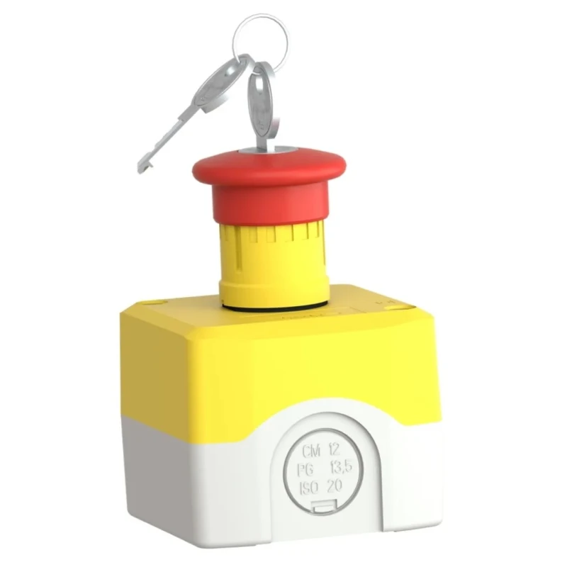 Schneider Electric Harmony Series Key Release Emergency Stop Push Button, Surface Mount, 1 NC, IP69K, IP67, IP66 XALK188