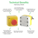 Schneider Electric Harmony Series Key Release Emergency Stop Push Button, Surface Mount, 1 NC, IP69K, IP67, IP66 XALK188