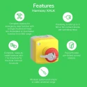 Schneider Electric Harmony Series Key Release Emergency Stop Push Button, Surface Mount, 1 NC, IP69K, IP67, IP66 XALK188