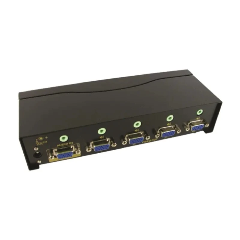 NewLink 4 Port 1 Input 4 Output VGA Splitter 2048 x 1536 Pixel NLKVS-554AUD